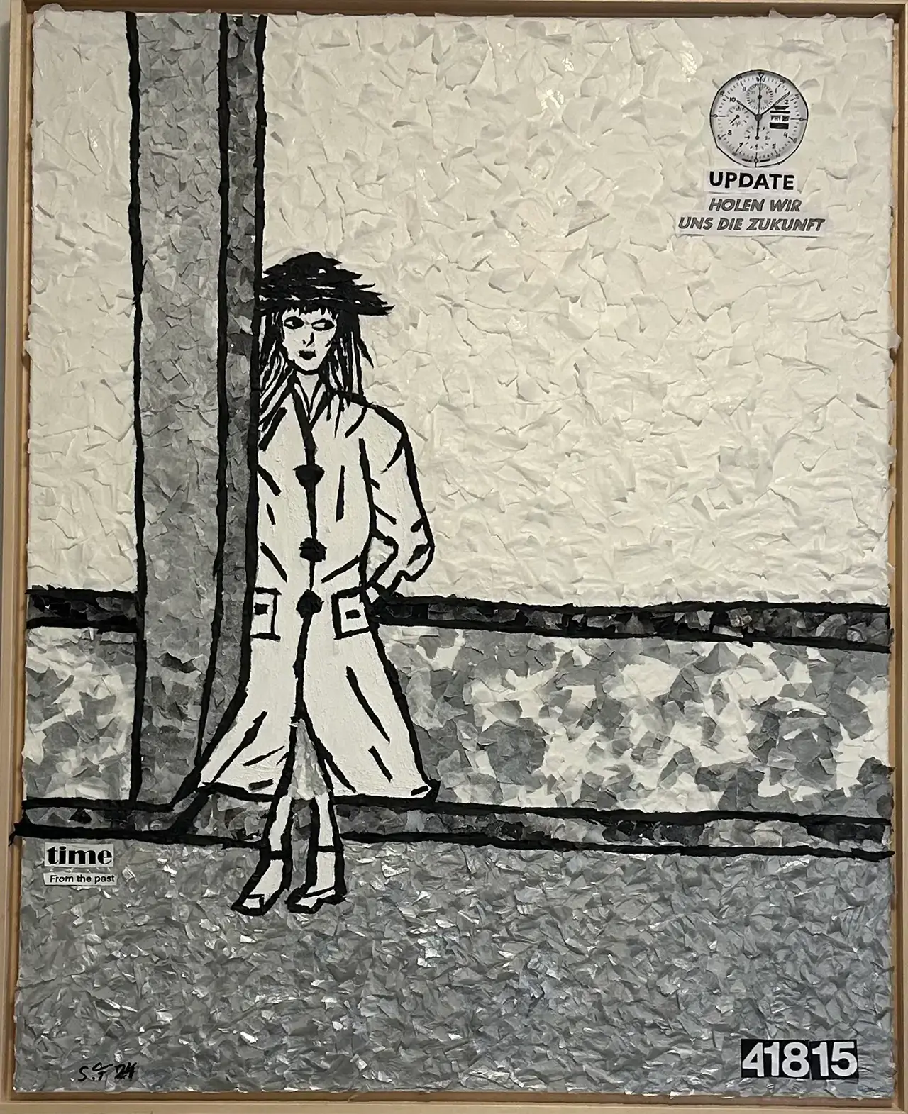Suzy Forel, Mixed-Media-Collage Nr. 86, 2024