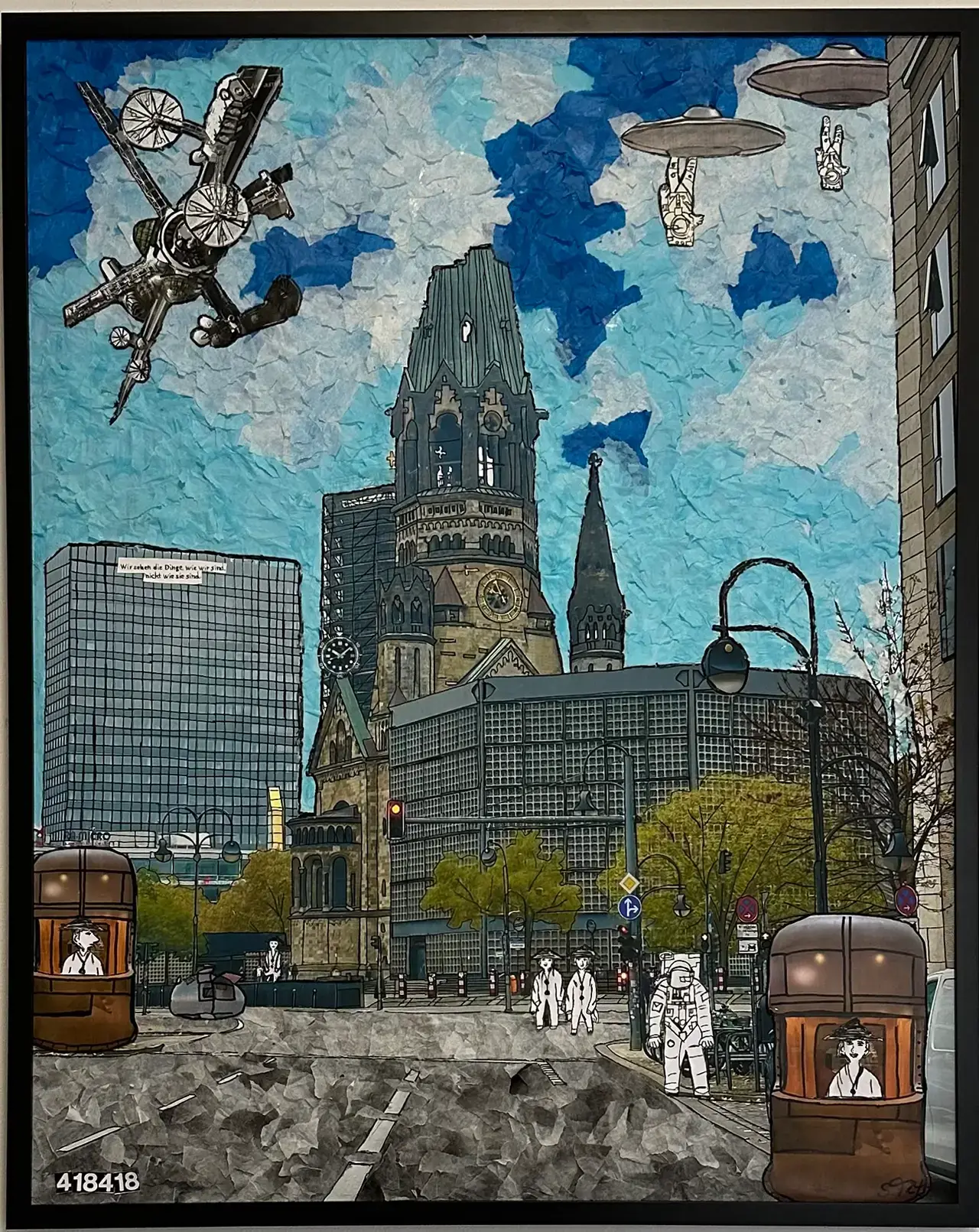 Suzy Forel, Mixed-Media-Collage Nr. 89, 2024