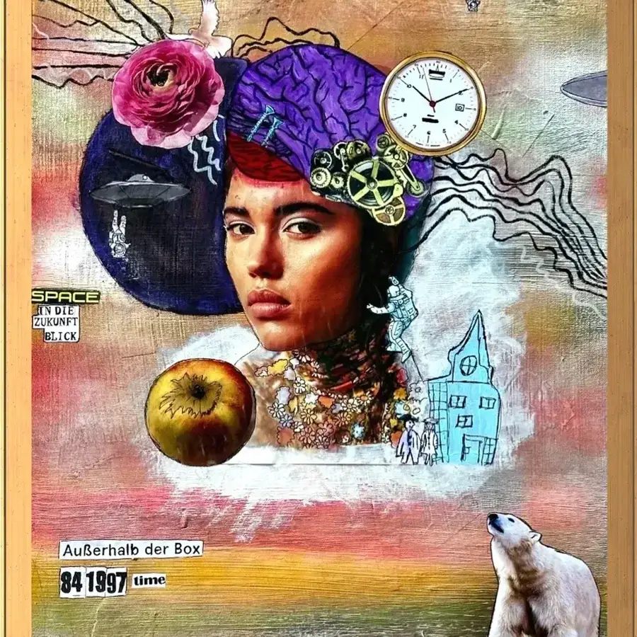 Suzy Forel, Mixed-Media-Werk, Nr. 94, 2025