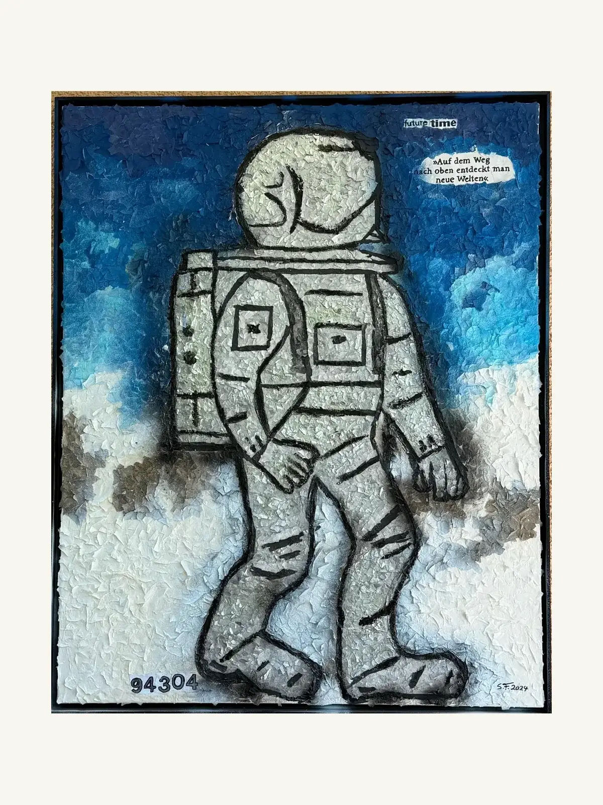 Suzy Forel, Mixed-Media-Werk, Nr. 85, 2024