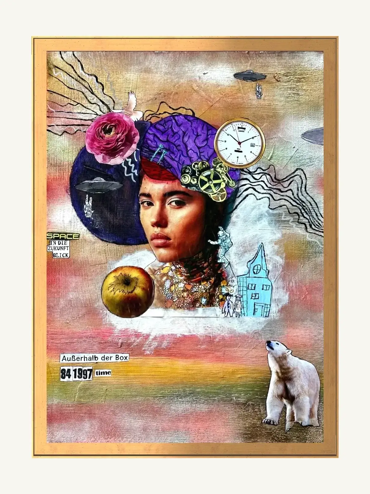 Suzy Forel, Mixed-Media-Werk, Nr. 94, 2025