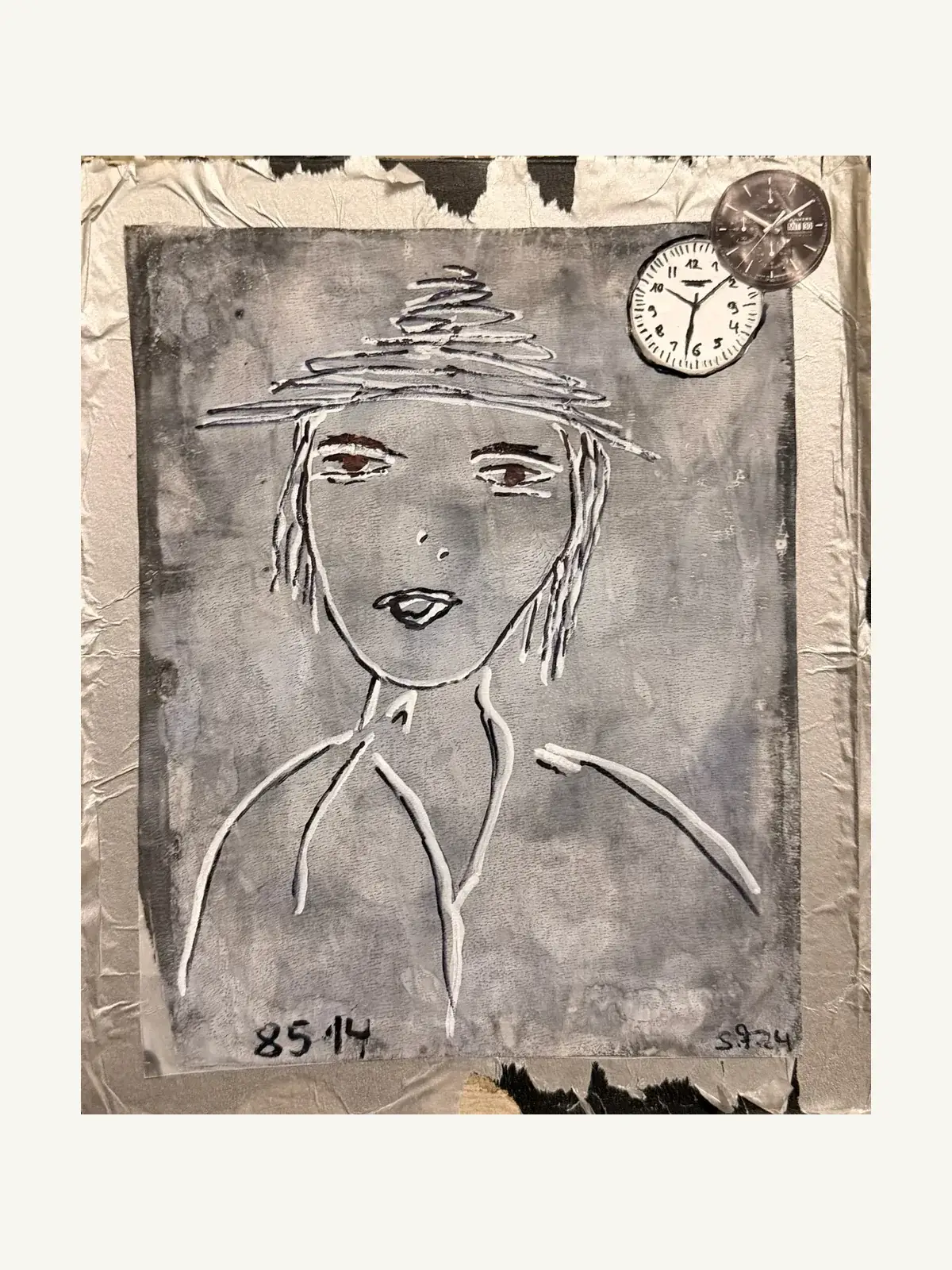 Suzy Forel, Mixed-Media-Werk, Nr. 000, 2025