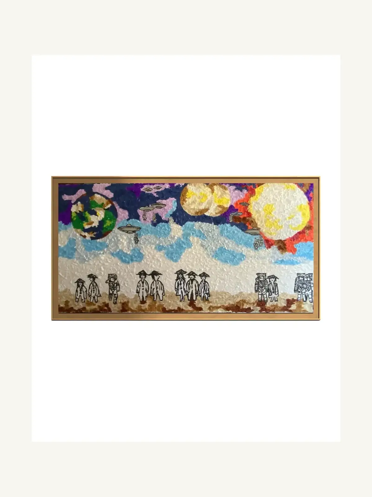 Suzy Forel, Mixed-Media-Werk, Nr. 80, 2024