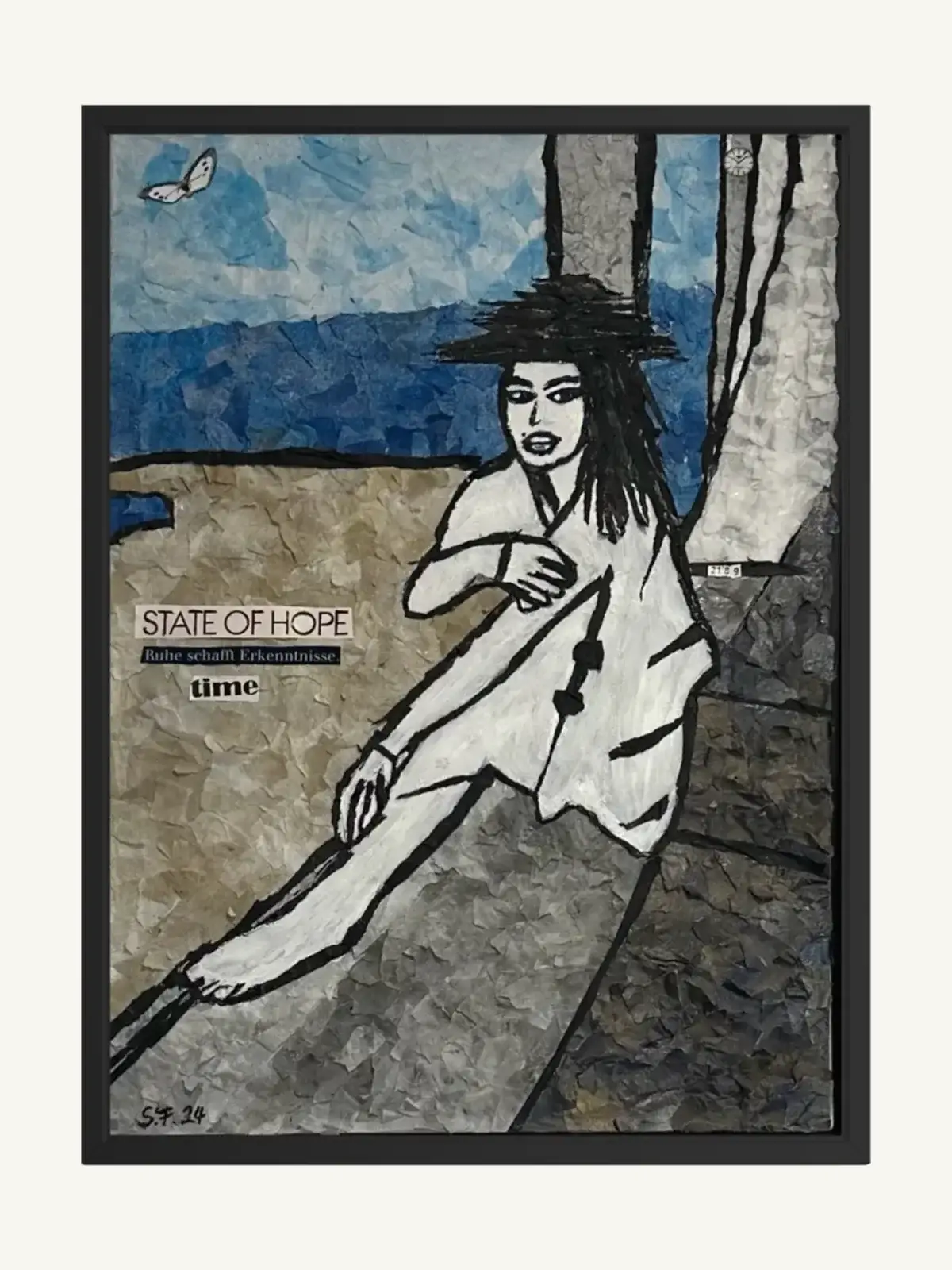 Suzy Forel, Mixed-Media-Werk, Nr. 91, 2024