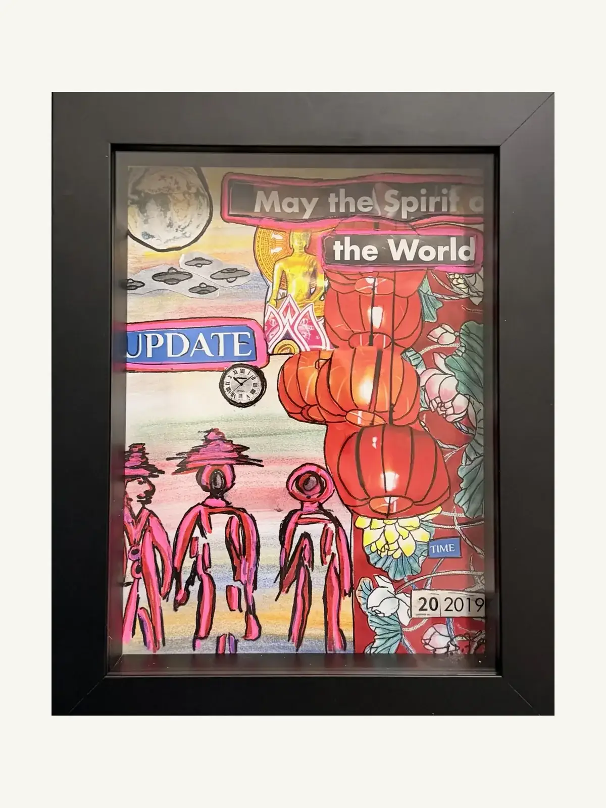 Suzy Forel, Mixed-Media-Werk, Nr. 72, 2023