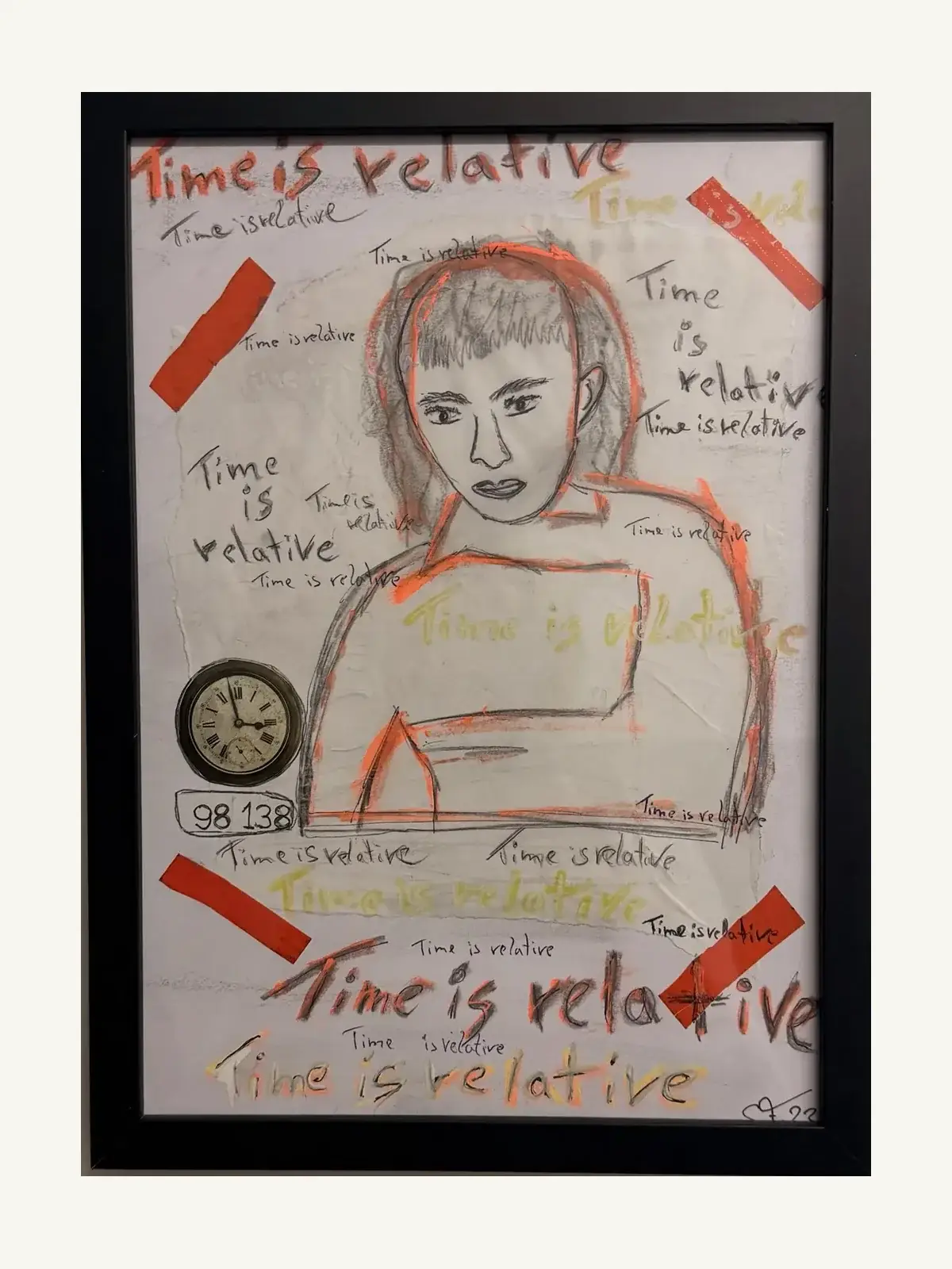 Suzy Forel, Mixed-Media-Werk, Nr. 70, 2023