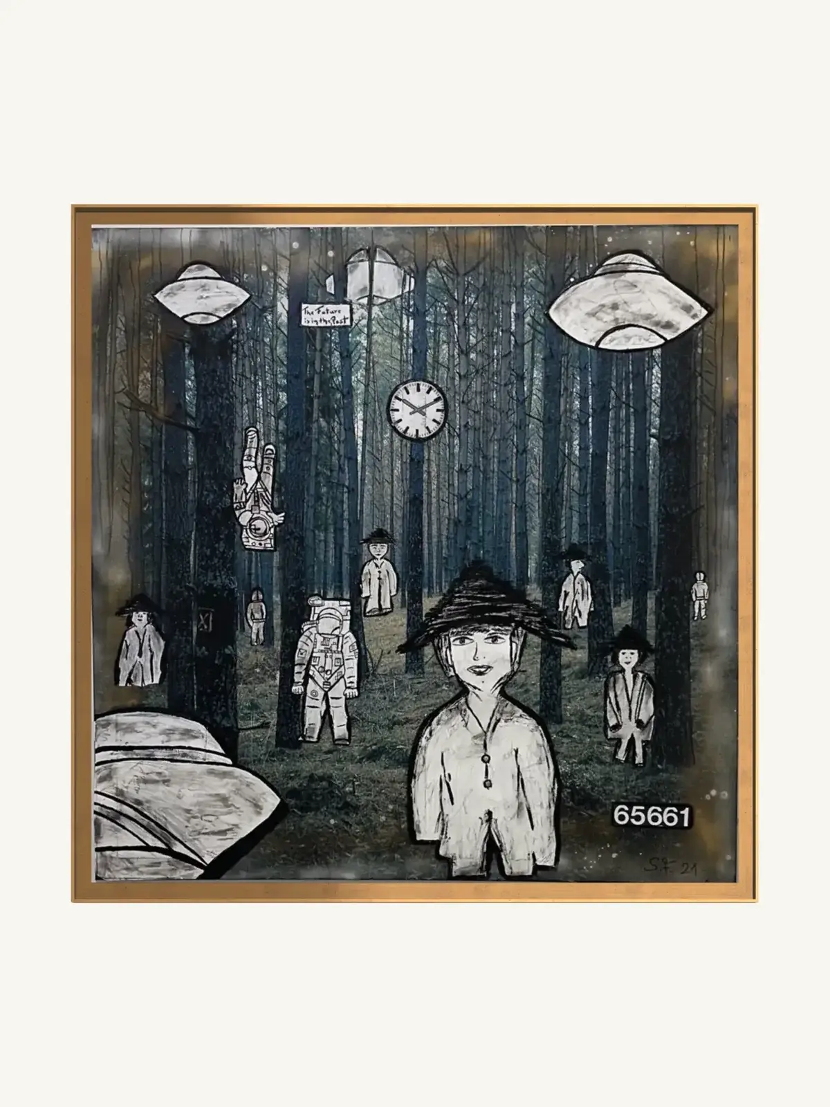 Suzy Forel, Mixed-Media-Werk, Nr. 34, 2021