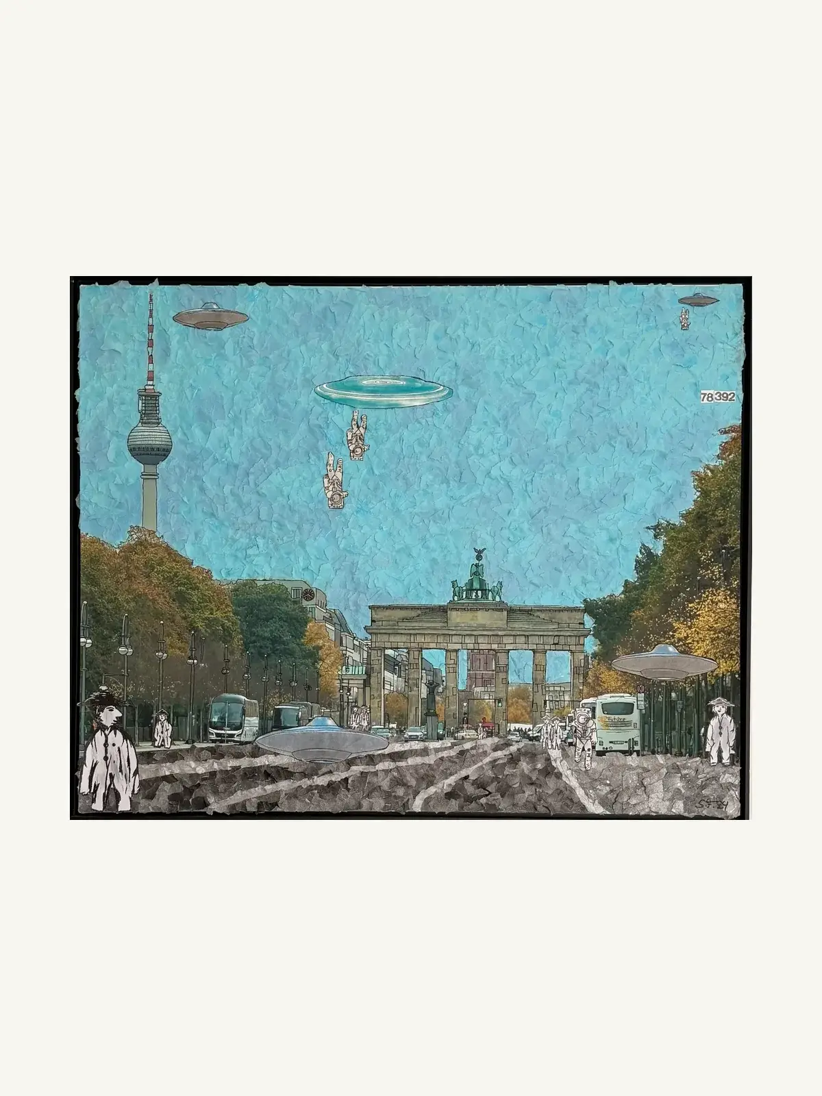 Suzy Forel, Mixed-Media-Werk, Nr. 87, 2024