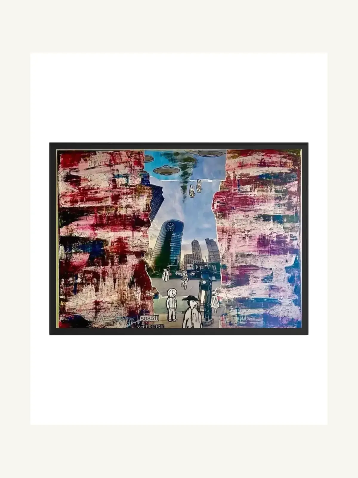 Suzy Forel, Mixed-Media-Werk, Nr. 76, 2024