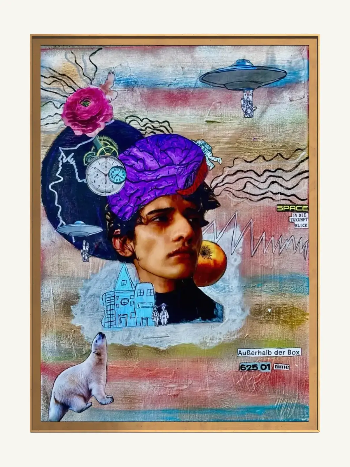 Suzy Forel, Mixed-Media-Werk, Nr. 95, 2025