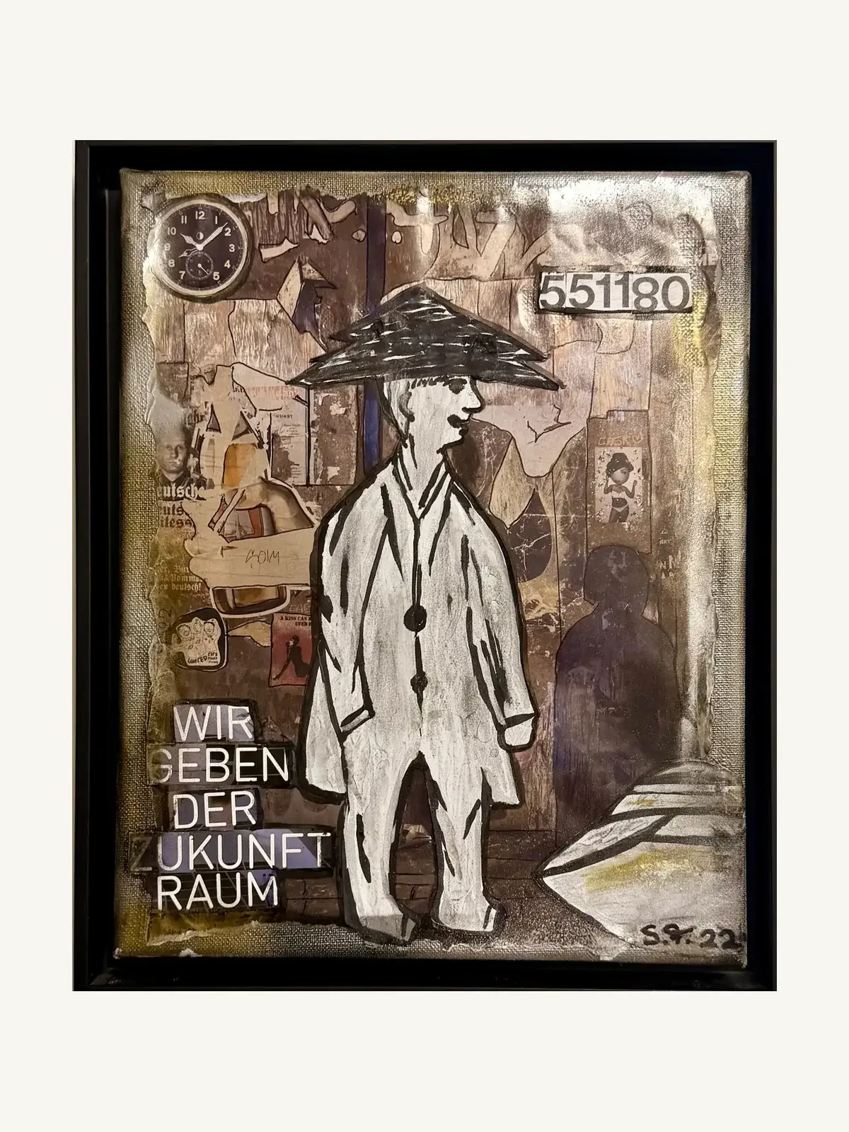 Suzy Forel, Mixed-Media-Werk, Nr. 47, 2022