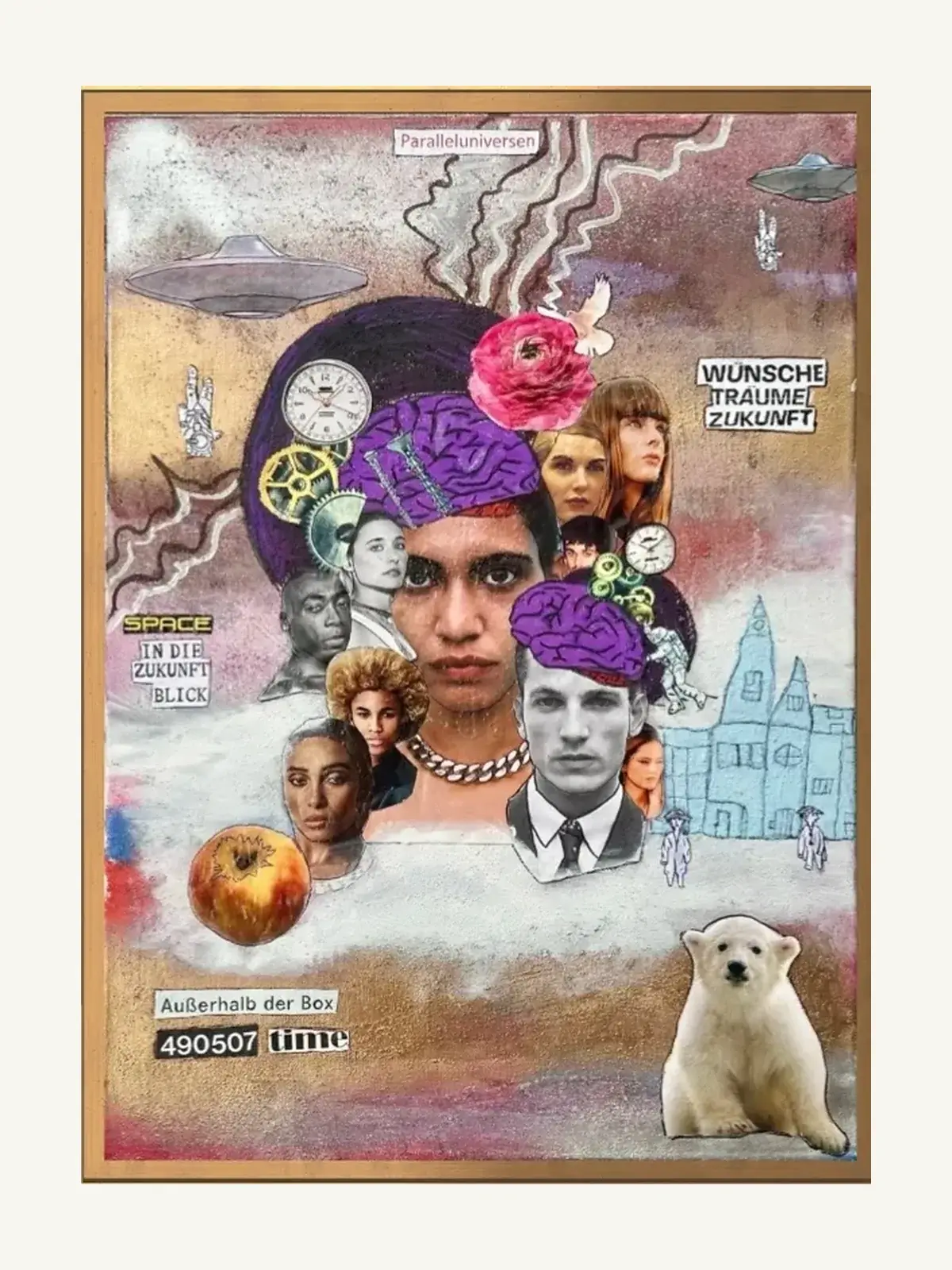 Suzy Forel, Mixed-Media-Werk, Nr. 96, 2025